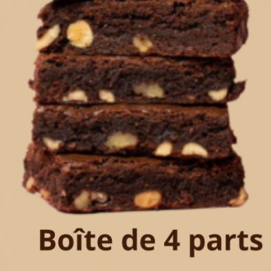 Boîte de 2 parts de moelleux et 2 parts de brownie BIO* HMM