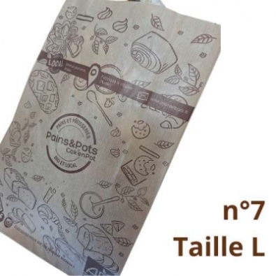 Carton de 1000 poches (n°7) taille L