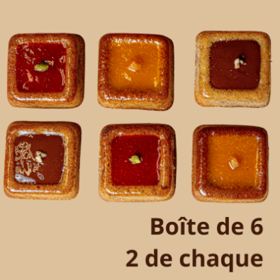 Les Carrés D'Oc : boite de 6 (2 de chaque) BIO* HMM