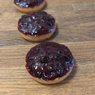 Tartelette aux myrtilles BIO*