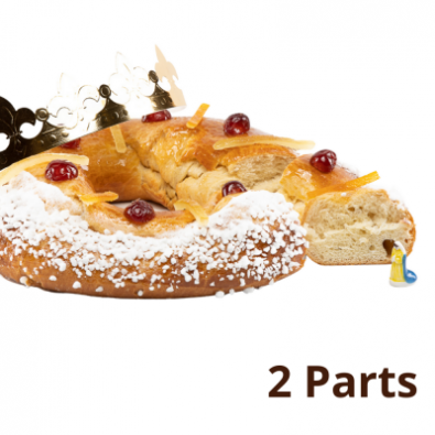 Brioche des Rois décorée de fruits (2 parts) BIO* HMM