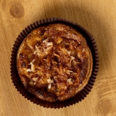 Quiche lardons, pdt et oignons indiv. BIO*