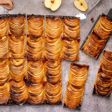 Tarte fine aux pommes format 8 parts BIO* HMM