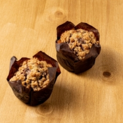 Muffin Myrtille-Pomme Crumble (boite de 2) BIO* HMM