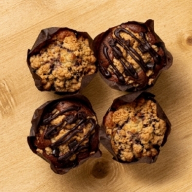 Muffins mélangés (boite de 4) BIO*HMM