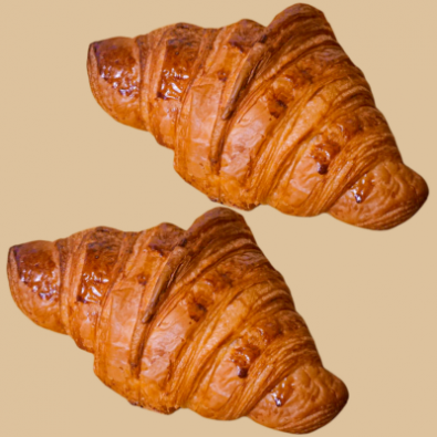 Lot de 2 Croissants pur beurre BIO*
