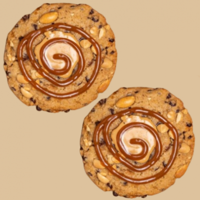 Lot de 2 maxi cookies cacahuète BIO*